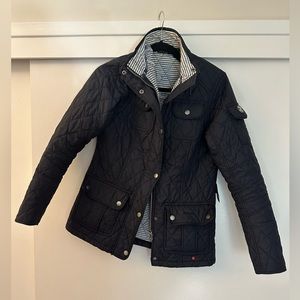 Barbour navy blue jacket - quilted